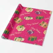 Frohe Weihnachts-Geschenkboxen Geschenkpapier (Ungerollt)
