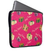 Frohe Weihnachts-Geschenkboxen Laptopschutzhülle (Vorne Rechts)