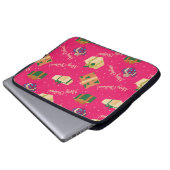 Frohe Weihnachts-Geschenkboxen Laptopschutzhülle (Vorne Knopf)