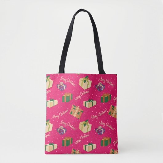 Frohe Weihnachts-Geschenkboxen Tasche (Vorderseite)