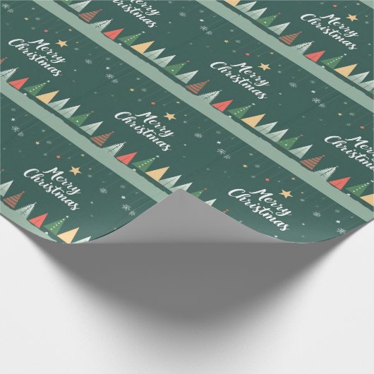 Frohe Weihnachts-Geschenkpapier Geschenkpapier (Ecke)