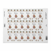 Frohe Weihnachts-Geschenksticker Adressaufkleber (Vorne)