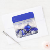 Frohe Weihnachts-Geschenksticker Quadratischer Aufkleber (Umschlag)