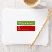Frohe Weihnachts-Geschenktags Adressaufkleber (Insitu)