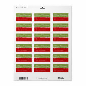 Frohe Weihnachts-Geschenktags Adressaufkleber (Vorne)