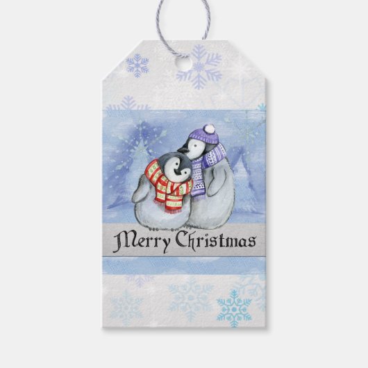 Frohe Weihnachts-Geschenktags Geschenkanhänger (Vorderseite)