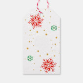 Frohe Weihnachts-Geschenktags Geschenkanhänger (Rückseite)