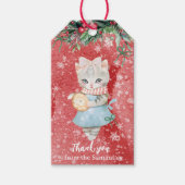 Frohe Weihnachts-Geschenktags Geschenkanhänger (Vorderseite)