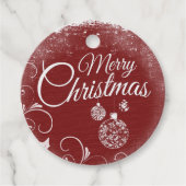 Frohe Weihnachts-Geschenktags Geschenkanhänger (Vorderseite)