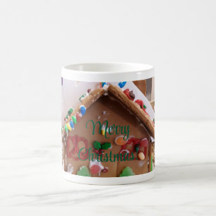 Frohe Weihnachts-Ginger Brot House Tasse