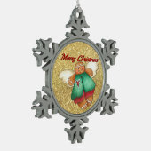 Frohe Weihnachts Gingerbread Angel Ornament (Links)