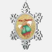 Frohe Weihnachts Gingerbread Angel Ornament (Rechts)