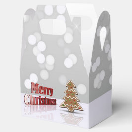 Frohe Weihnachts-Gingerbread-Bäume Geschenkschachtel