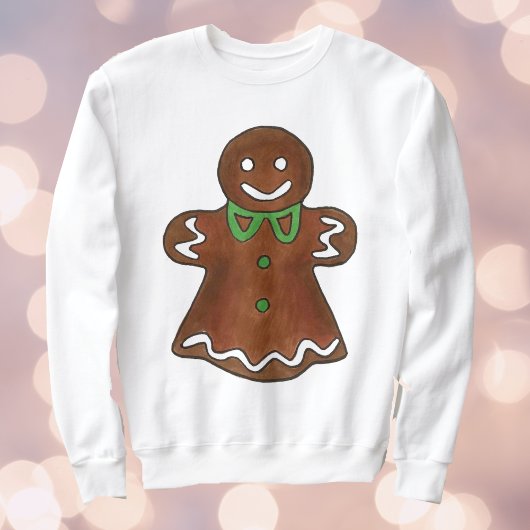 Frohe Weihnachts Gingerbread Cookie Ugly Sweater Sweatshirt