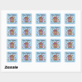 Frohe Weihnachts Gingerbread House #2 Stickers (Blatt)