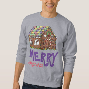 Frohe Weihnachts Gingerbread House Ugly Sweater Sweatshirt