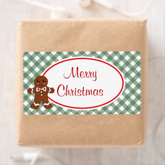 Frohe Weihnachts-Gingerbread-Labels (Insitu)