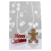 Frohe Weihnachts Gingerbread Man Medium Geschenkta
