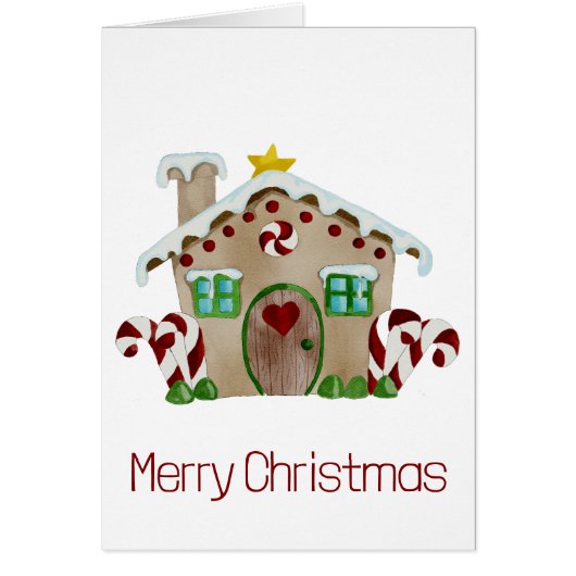 Frohe Weihnachts-Gingerbrothaus (Vorne)