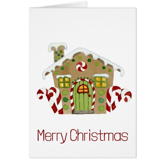 Frohe Weihnachts-Gingerbrothaus (Vorne)