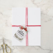 Frohe Weihnachts-Girlande Geschenkanhänger (Mit Garn)