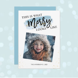 Frohe Weihnachts-Glitzer Feiertagskarte