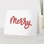 Frohe Weihnachts-Glitzer Karte (Vorderseite)