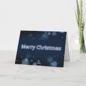 Frohe Weihnachts-Glitzern Karte (Rückseite)