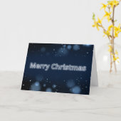 Frohe Weihnachts-Glitzern Karte (Gelbe Blume)
