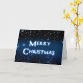 Frohe Weihnachts-Glitzern Karte (Gelbe Blume)