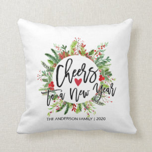 Frohe Weihnachts-Glück Neujahr Feiertag Foto Kissen