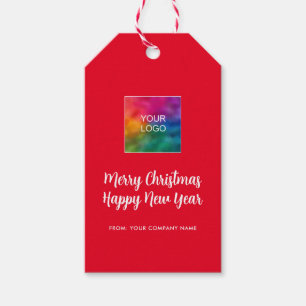 Frohe Weihnachts-Glück Neujahr Logo handgeschriebe Geschenkanhänger