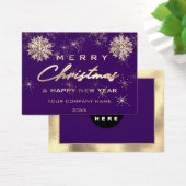 Frohe Weihnachts-Glück NewYear Insert-Logo Lila (Schreibtisch)