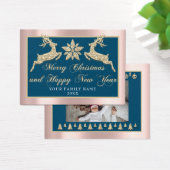 Frohe Weihnachts glücklich Neujahr Name Foto Rahme (Schreibtisch)