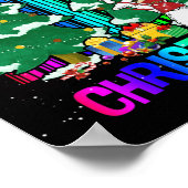 Frohe Weihnachts glückliche Familie Xmas Tree Cele Poster (Ecke)