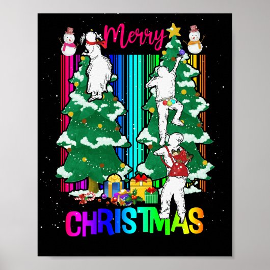 Frohe Weihnachts glückliche Familie Xmas Tree Cele Poster (Vorne)