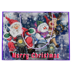 Frohe Weihnachts glückliche Freunde Funny Gift Bag Große Geschenktüte