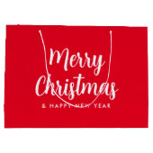Frohe Weihnachts-glückliche Neujahrsschrift Große Geschenktüte (Rückseite)