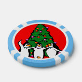 Frohe Weihnachts glückliche Pinguine Poker Chips, Pokerchips (Einzeln)