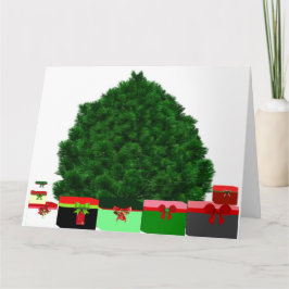 Frohe Weihnachts-Glückskarte für das neue Jahr Karte