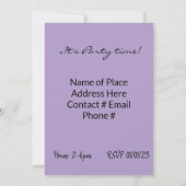 Frohe Weihnachts-Glückwunsch Geburtstag Einladung (Rückseite)