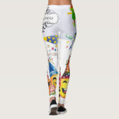 Frohe Weihnachts-Glückwünsche Geburtstags-Leggings Leggings (Rückseite)