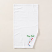 Frohe Weihnachts Gnome Badetuch Set (Handtuch)