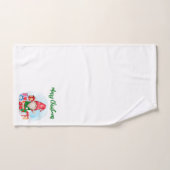 Frohe Weihnachts Gnome Badetuch Set (Handtuch)
