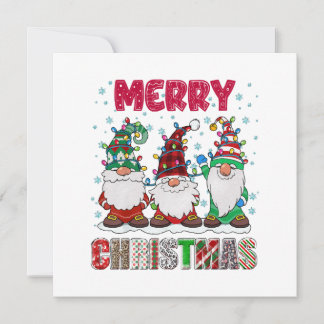 Frohe Weihnachts Gnome Familie Funny Xmas Tree