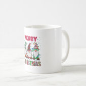 Frohe Weihnachts Gnome Familie Funny Xmas Tree Kaffeetasse (VorderseiteRechts)
