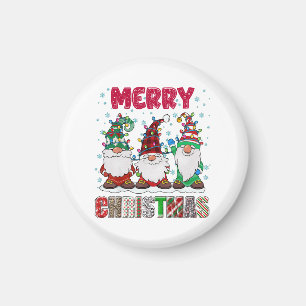 Frohe Weihnachts Gnome Familie Funny Xmas Tree Magnet