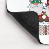 Frohe Weihnachts Gnome Familie Funny Xmas Tree Mousepad (Ecke)