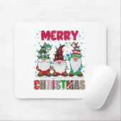 Frohe Weihnachts Gnome Familie Funny Xmas Tree Mousepad (Mit Mouse)
