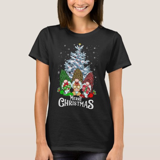 Frohe Weihnachts Gnome Familie Weihnachten Kinder  T-Shirt (Vorderseite)